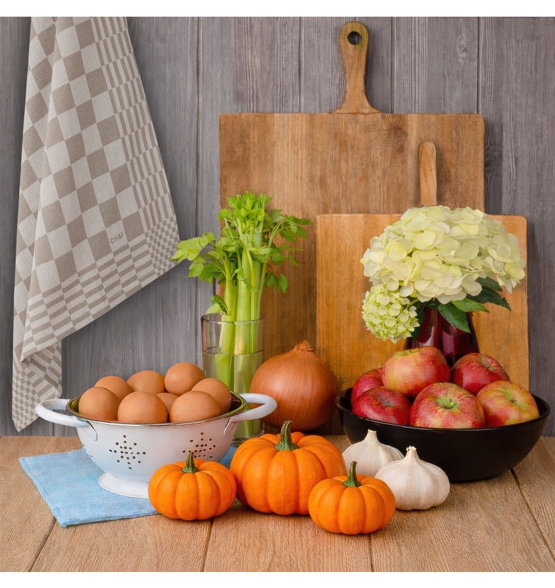 CHEF - theedoek - 50x70cm - 4sets/2st - MAISONELLE OAT - sfeerfoto CHEF08603 img