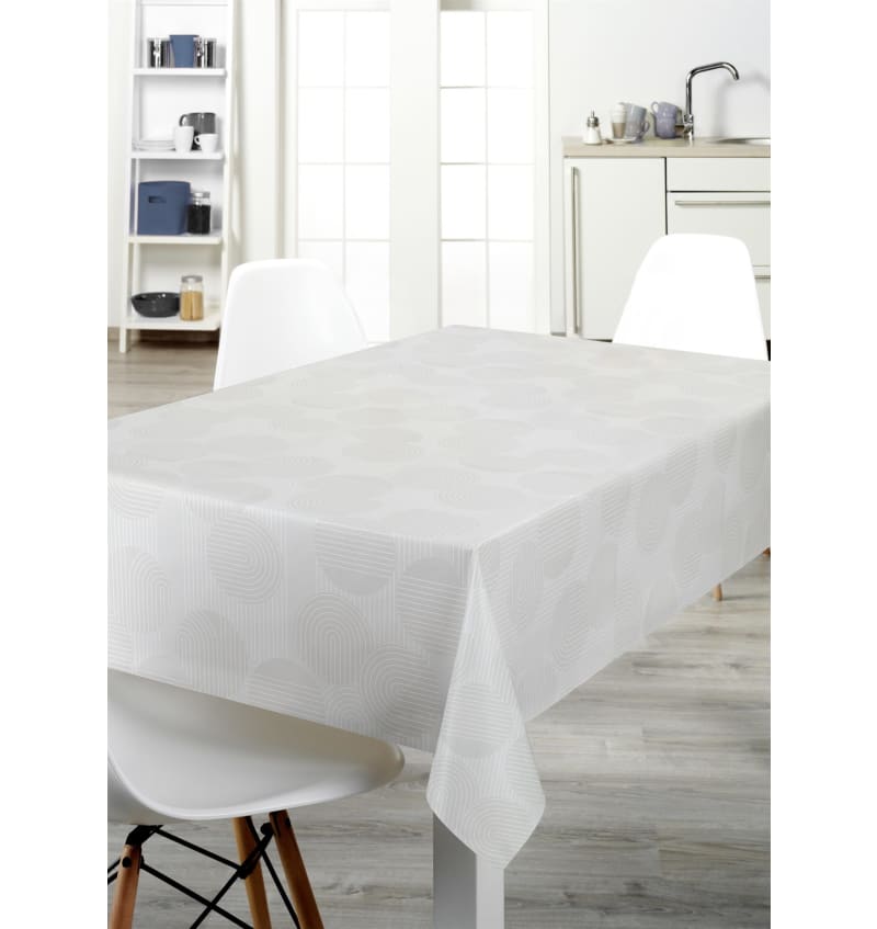 BONITA FELTEX - 140cm - 15m - CIRKLES WHITE - sfeerfoto FEL1G102 img