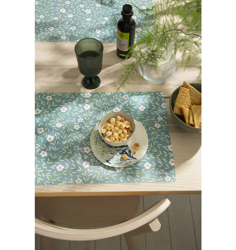 PLACEMAT - anti-slip - 30x45cm - 12st - WILD & FREE DUSK BLUE - detail LOA4042 img