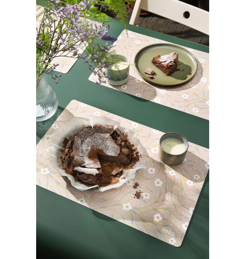 PLACEMAT - anti-slip - 30x45cm - 12st - WILD & FREE ROSEWOOD - detail LOA4043 img