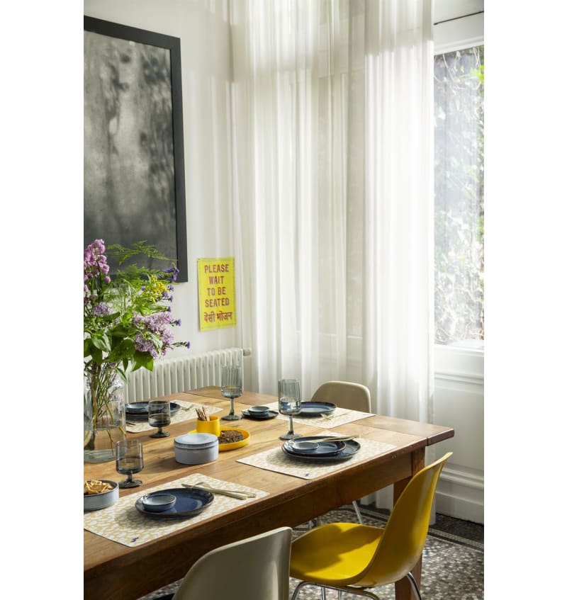 PLACEMAT - anti-slip - 30x45cm - 12st - PARACHUTE ANGORA - sfeerfoto LOA4054 img