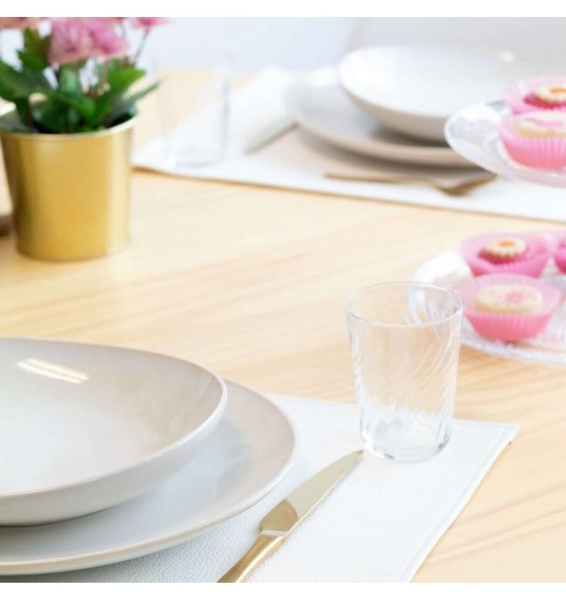 MONACO - placemat - 45x30cm - 12st - CLOUD WHITE - detail MON011017 img