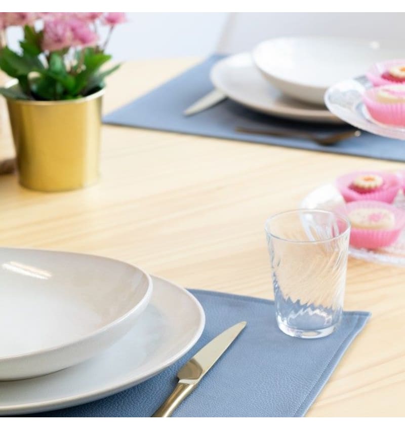 MONACO - placemat - 45x30cm - 12st - DENIM GREY - detail MON019711 img