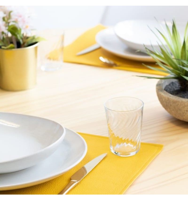 MONACO - placemat - 45x30cm - 12st - SUNGLOW YELLOW - detail MON019992 img
