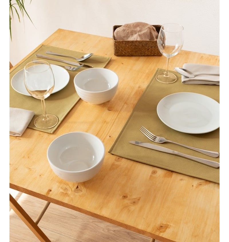 MONACO - placemat xl - 48x35cm - 12st - GOLD - sfeerfoto MON071001 img
