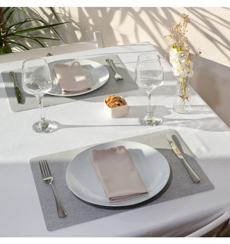 PLACEMAT - SOFIA - 30x43cm - 12st - PEARL - sfeerfoto PLM5704 img