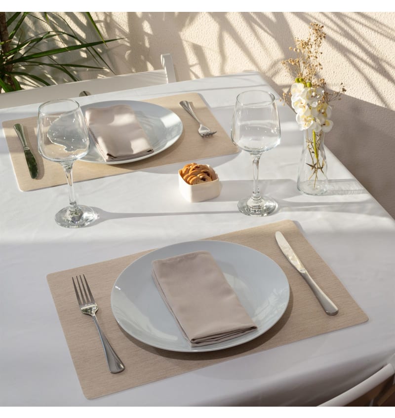PLACEMAT - SOFIA - 30x43cm - 12st - LINEN - sfeerfoto PLM5707 img