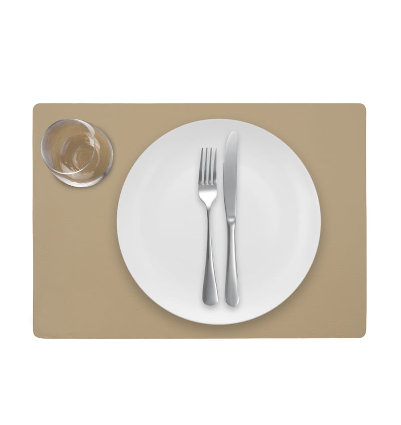 PLACEMAT - LUNAR - 30x43cm - 12st - BURGUNDY/BEIGE - detail PLM6005 img