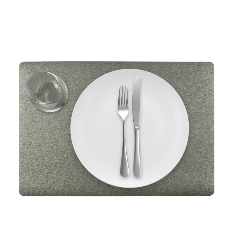 PLACEMAT - LUNAR - 30x43cm - 12st - WHITE/SILVER - detail PLM6006 img