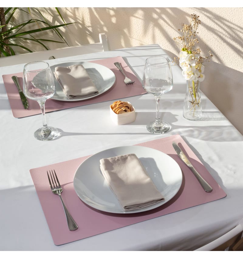 PLACEMAT - LUNAR - 30x43cm - 12st - PINK/LIGHT BLUE - sfeerfoto PLM6007 img