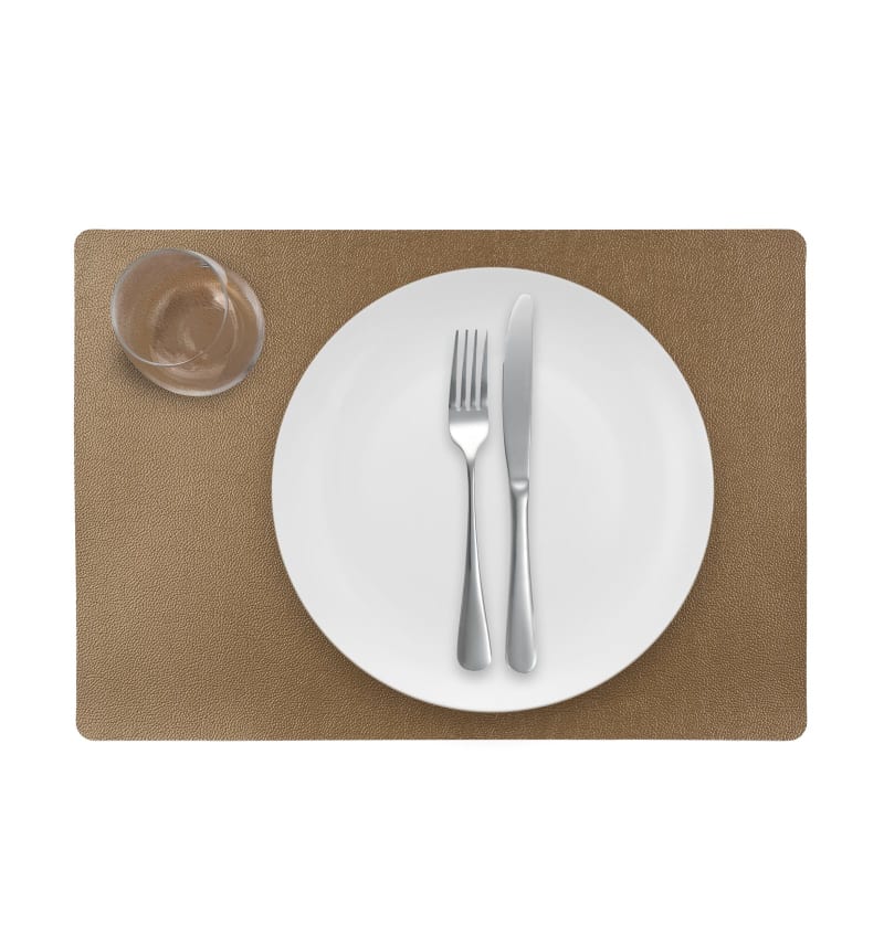 PLACEMAT - LUNAR - 30x43cm - 12st - MOCCA/COPPER - detail PLM6009 img