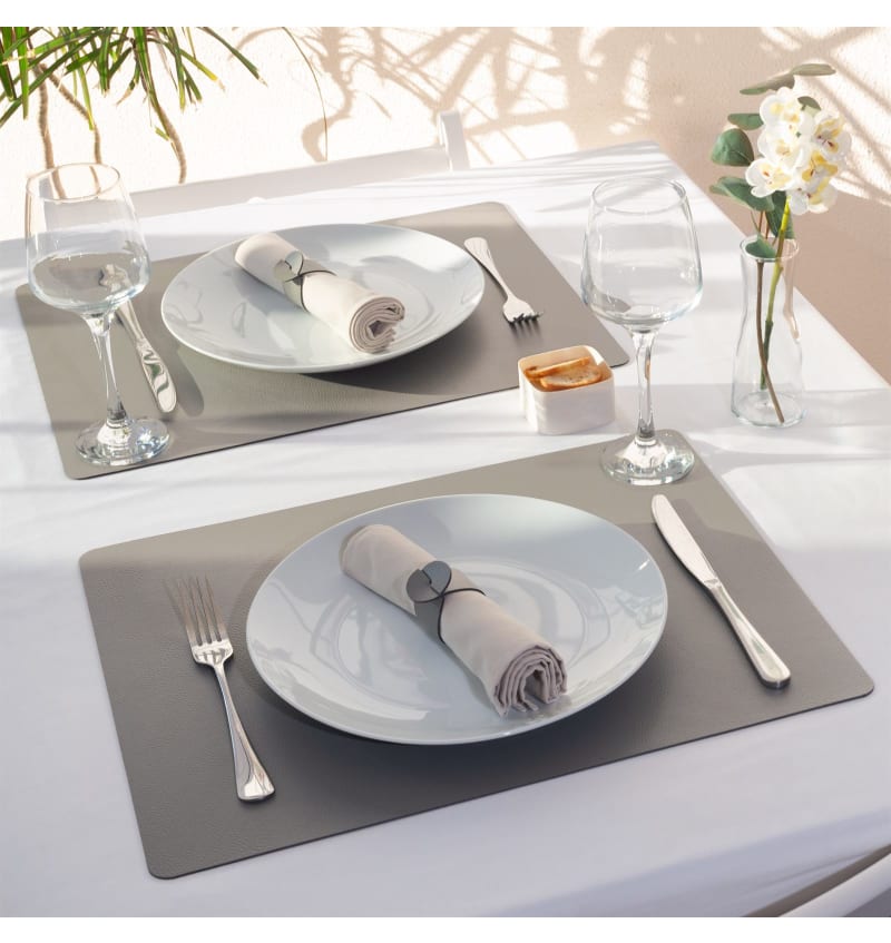 SKINNATUR - placemat - 45x35cm - 12st - ELEPHANT - sfeerfoto SKIN01005 img