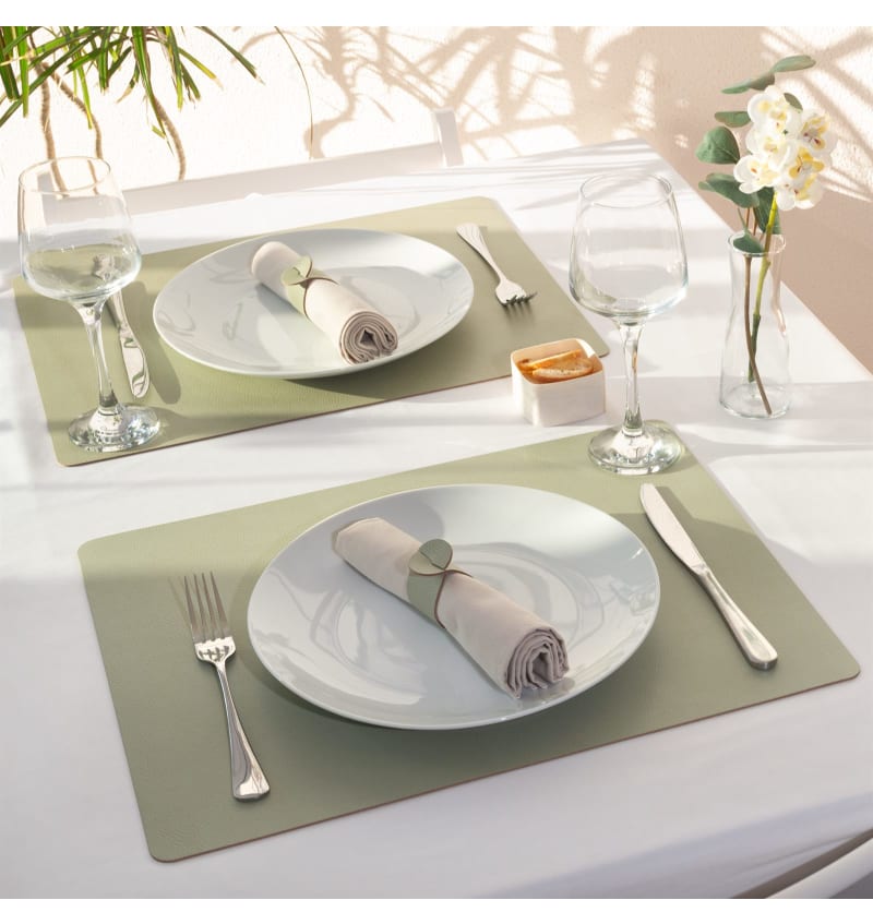 SKINNATUR - placemat - 45x35cm - 12st - LAUREL - sfeerfoto SKIN01008 img