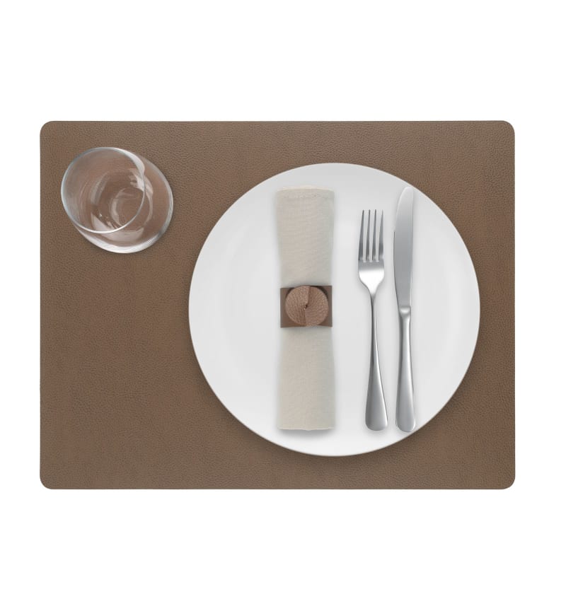 SKINNATUR - placemat - 45x35cm - 12st - TOBACCO - detail SKIN01012 img