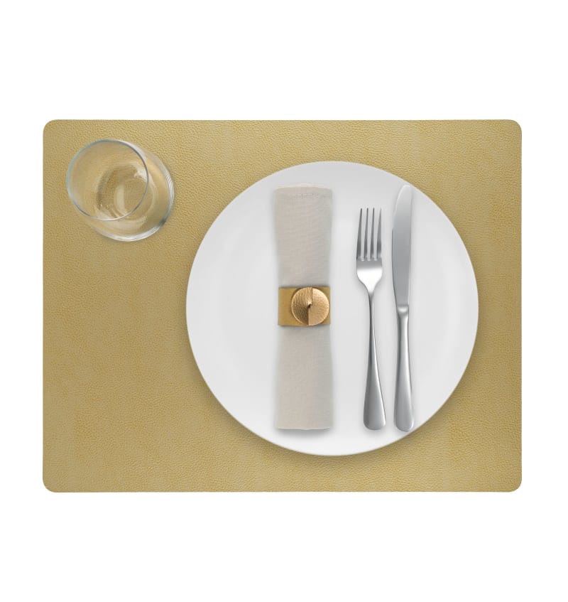SKINNATUR - placemat - 45x35cm - 12st - GOLD - detail SKIN01013 img
