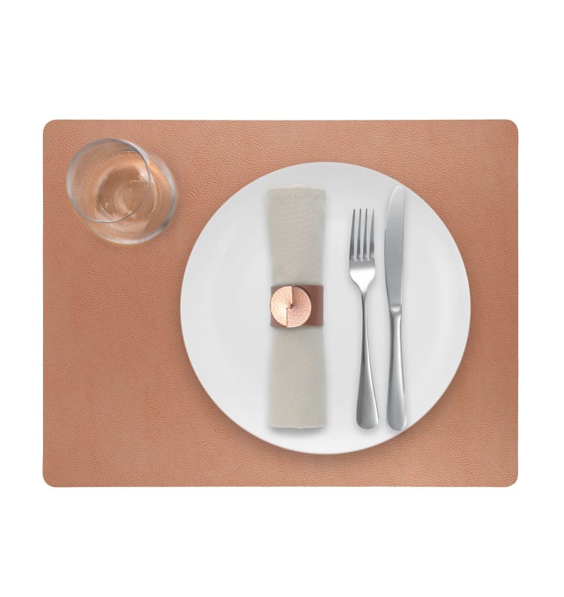 SKINNATUR - placemat - 45x35cm - 12st - COPPER - detail SKIN01015 img