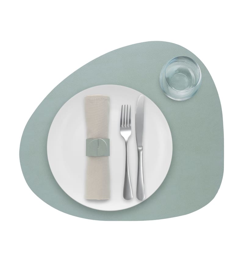 SKINNATUR - placemat pebble - 46x40cm - 12st - ICY GREY - detail SKIN02011 img