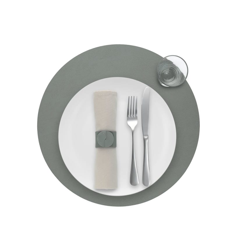 SKINNATUR - placemat circle - 38cm rond - 12st - ELEPHANT - detail SKIN03005 img
