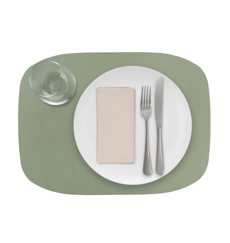 SKINNATUR - placemat ellipse - 45x33cm - 12st - LAUREL - detail SKIN04008 img
