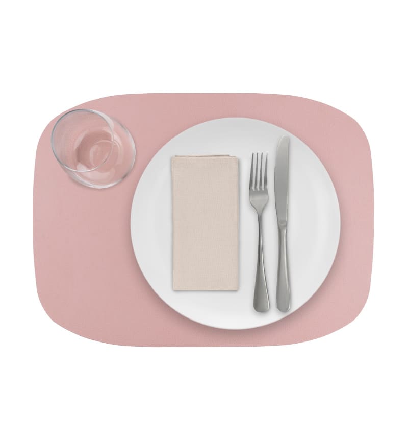SKINNATUR - placemat ellipse - 45x33cm - 12st - ROSEWATER - detail SKIN04010 img