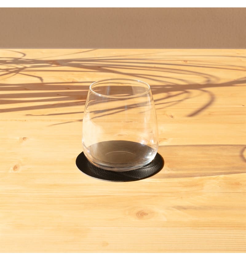 SKINNATUR - onderzetter circle - 10cm rond - 1set/6st - CHARCOAL - sfeerfoto SKIN10303 img