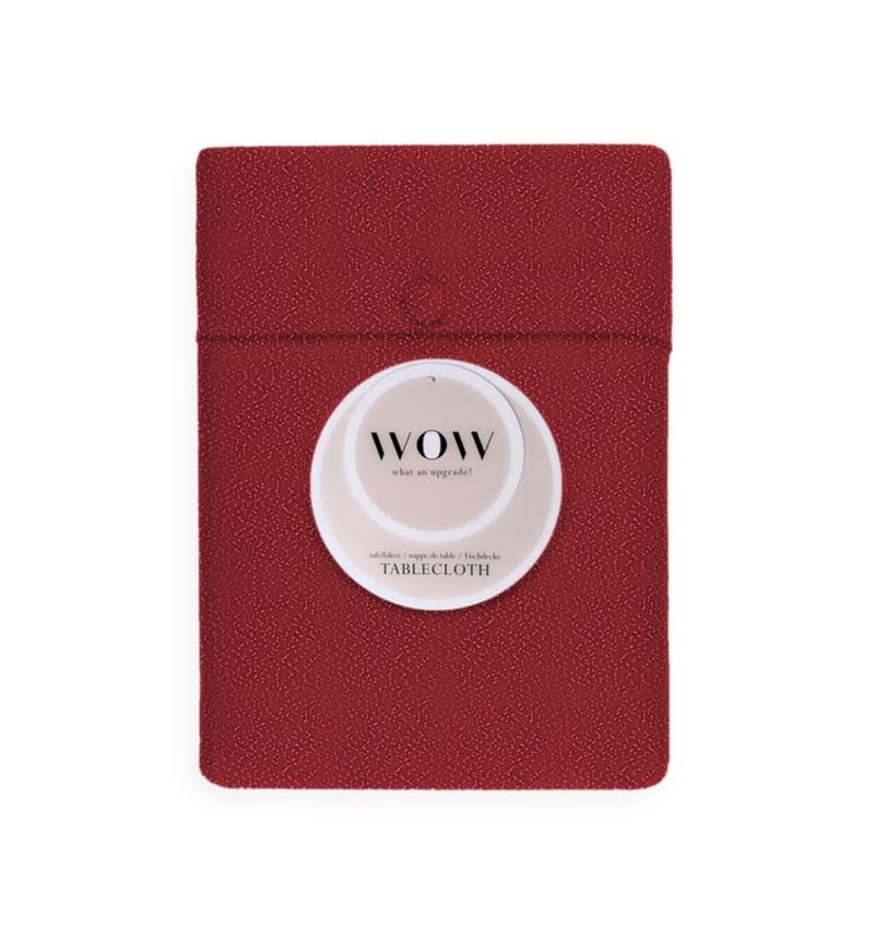 WOW - tafellaken - 150x250cm - 2st - GLOW MERLOT WOW01303 img
