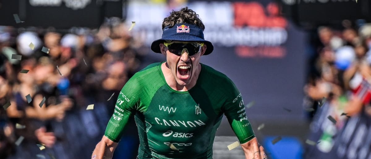 Hayden Wilde vainqueur d’un Championnat du monde de triathlon IRONMAN 70.3 de folie