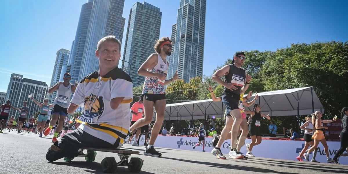 Chris Koch: 4:16 to Roll the Chicago Marathon on a Skateboard