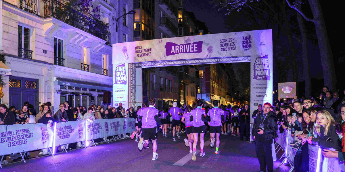 10 000 silhouettes violettes ont « piétiné les violences faites aux femmes » lors de la Sine Qua Non Run