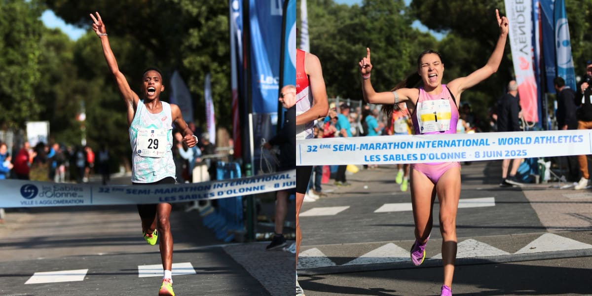 Semi-Marathon des Sables d’Olonne : Youssef Benhadi et Mathilde Sénéchal font le show