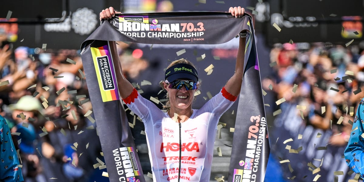 Taylor Knibb tager sin fjerde IRONMAN 70.3-verdensmesterskabstitel i Nice