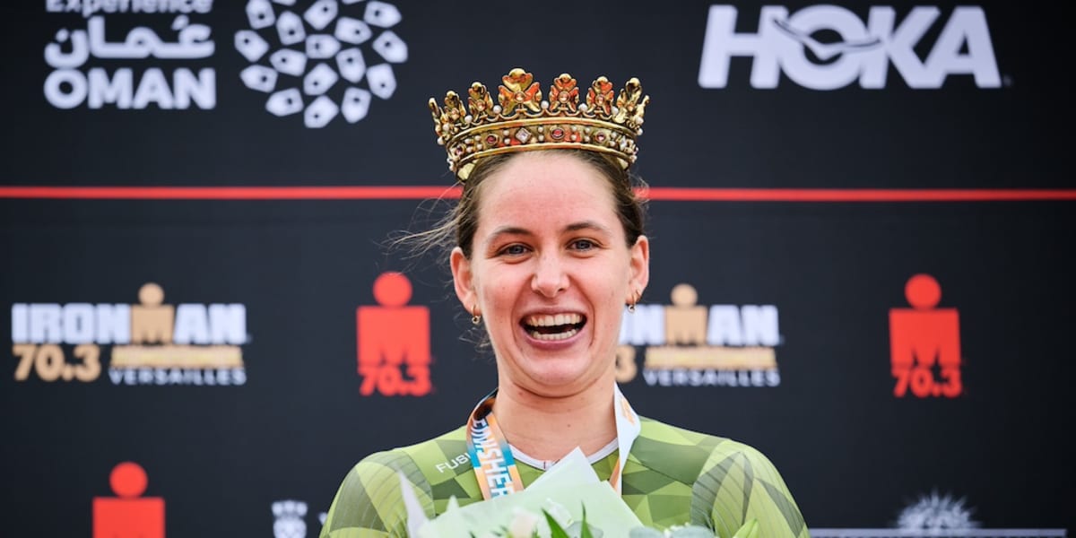 Mathieu Gallet en Hella Haak winnen de eerste IRONMAN 70.3 Versailles