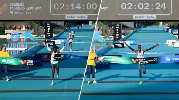 Marathon de Valence 2025 : John Korir et Joyciline Jepkosgei en état de grâce sur le tapis bleu