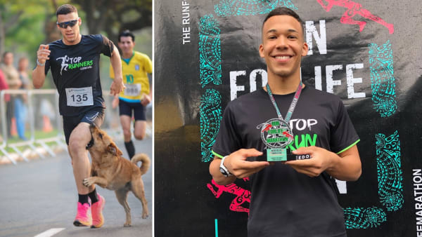 Une course et un chien qui a les crocs : la recette d’une photo virale