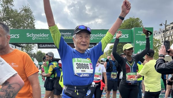 At the age of 92, veteran runner Koichi Kitabatake is set to run his 36th marathon in Paris
