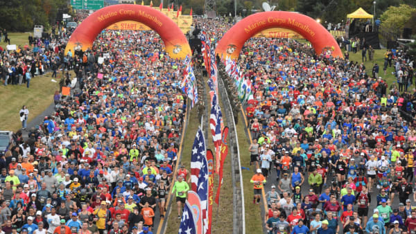 Marine Corps Marathon : more than just a race, a human experience driven by the spirit of the Marines