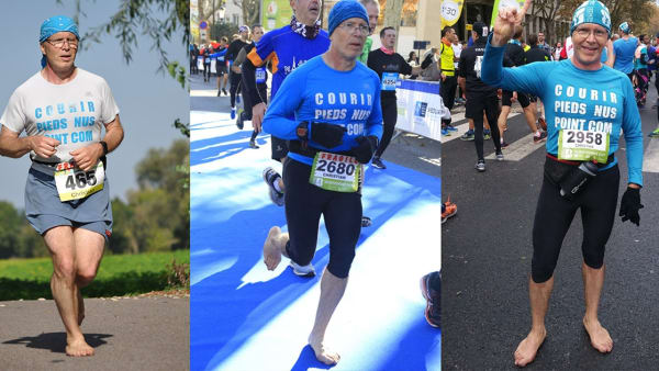 Christian Harberts, pionnier de la course pieds nus en France