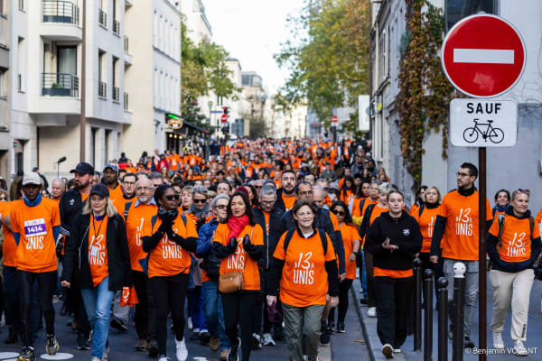 13-Unis : 3000 coureurs et marcheurs en hommage aux victimes des attentats du 13 novembre 2015