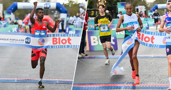 Métropolitaines BLOT 10K 2026: Ethiopians Sewmehon Anteneh and Tekan Berhe light up a Breton winter