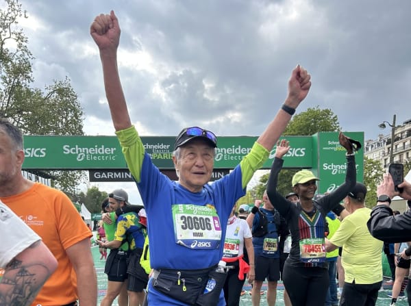 À 92 ans, le doyen Koichi Kitabatake s’apprête à courir son 36e marathon à Paris