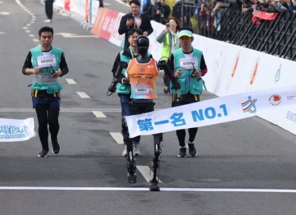 Race Against the Machine: Robots Take to the Road During a Half Marathon in China