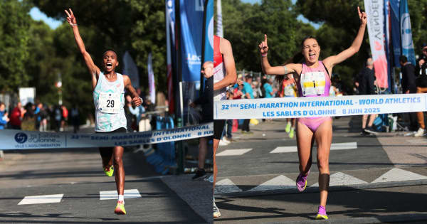 Semi-Marathon des Sables d’Olonne : Youssef Benhadi et Mathilde Sénéchal font le show