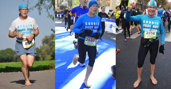 Christian Harberts, pionnier de la course pieds nus en France