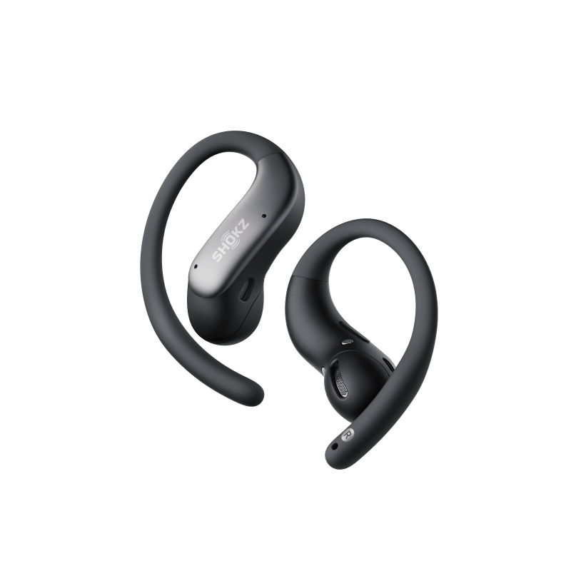 Shokz OpenFit Air 2, des écouteurs ultra légers et compacts à crochet d’oreille pour courir ou travailler tout en restant attentif autour de soi