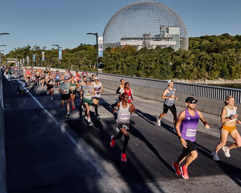 Les coureurs prêts à relever les défis du Marathon Beneva de Montreal.