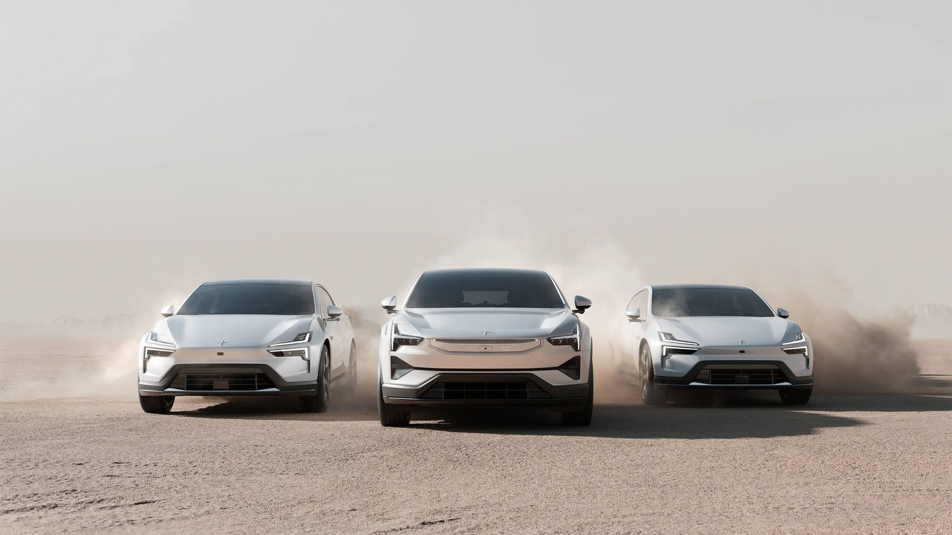 Der Polestar 3 und 4.
