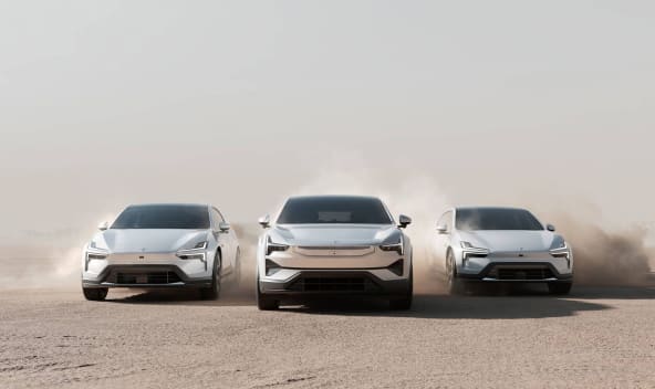 Der Polestar 3 und 4.