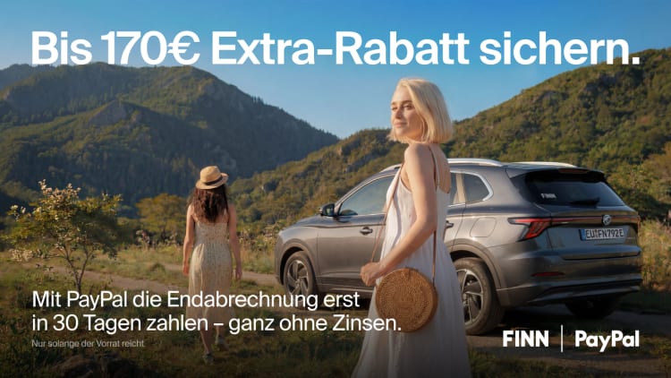 FINN x PayPal – bis 15. September: Spare jetzt b