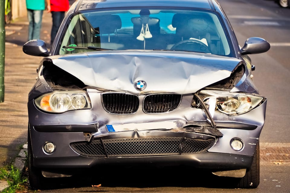 Ein Unfallwagen.