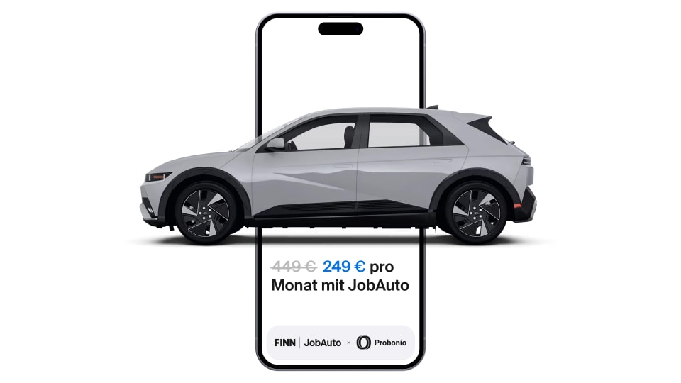 Mitarbeitende sparen mit JobAuto bis zu 40 % auf ein Auto Abo von FINN.
